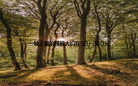 一顿正餐的预算大约在50-200元