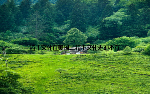 拉丁文化在美国, 拉丁文化无处不在